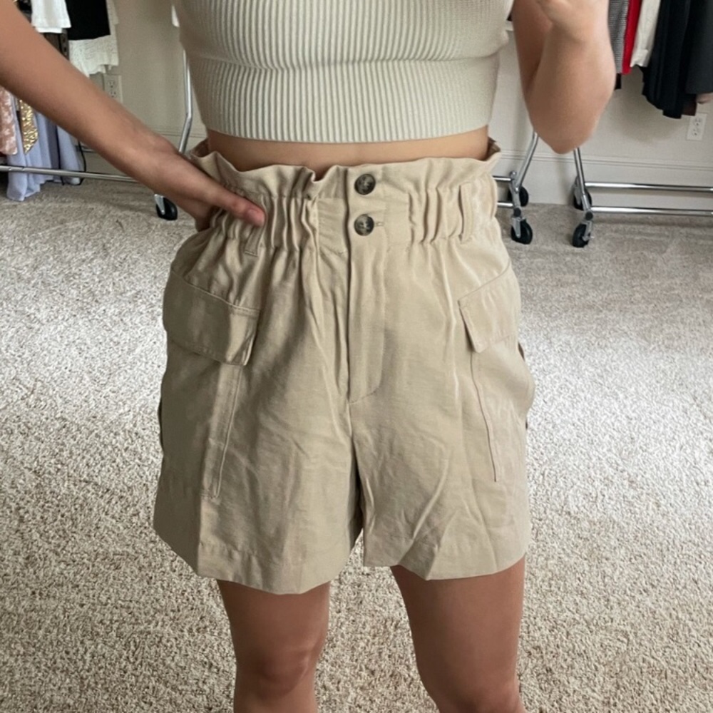 High waist pocket shorts